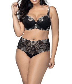 Conjunto Rendado DeMillus Habella (74531/57531) Preto Conjunto Rendado DeMillus Habella (74531/57531) Preto